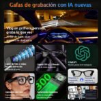 Gafas Inteligentes con IA M20S: Cámara 8MP, Asistente de Voz, Traducción IA, Música Bluetooth, Llamadas y Cancelación Inteligente de Ruido - Image 4