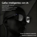 Gafas Inteligentes con IA M20S: Cámara 8MP, Asistente de Voz, Traducción IA, Música Bluetooth, Llamadas y Cancelación Inteligente de Ruido - Image 5