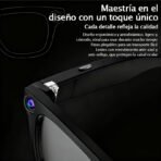 Gafas Inteligentes con IA M20S: Cámara 8MP, Asistente de Voz, Traducción IA, Música Bluetooth, Llamadas y Cancelación Inteligente de Ruido - Image 6