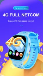 Reloj inteligente infantil 4G W19, con GPS, videollamadas, chat de voz y botón SOS - Image 9